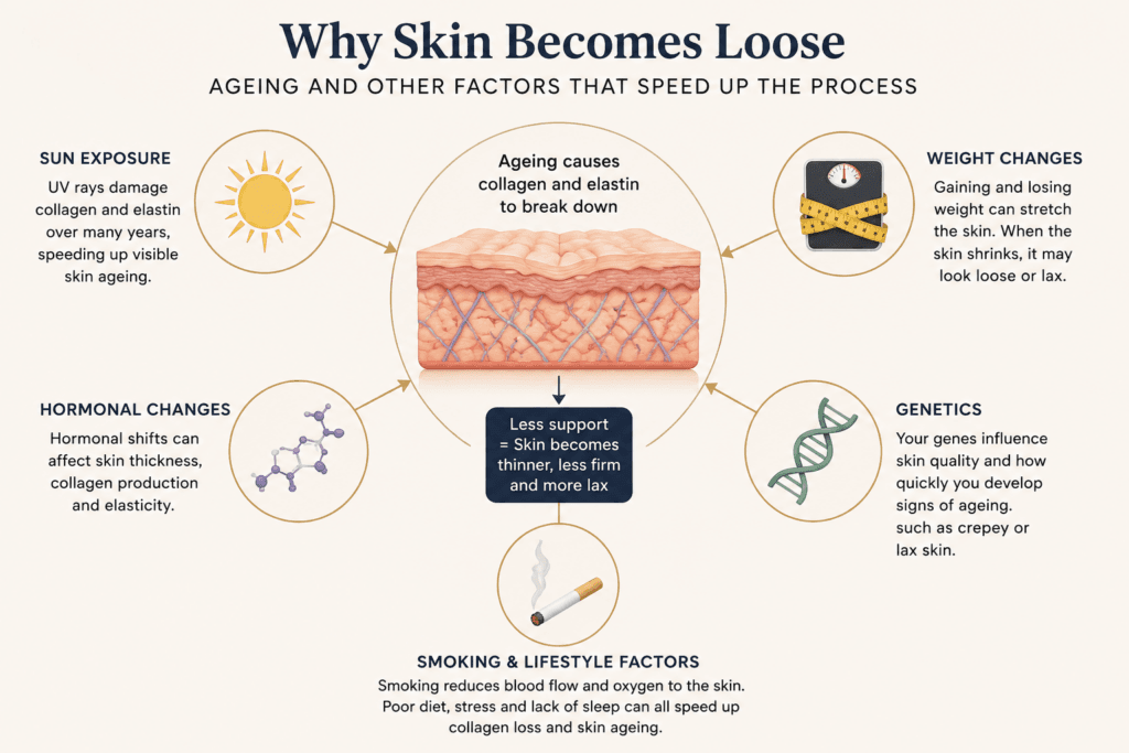 what causes loose skin 